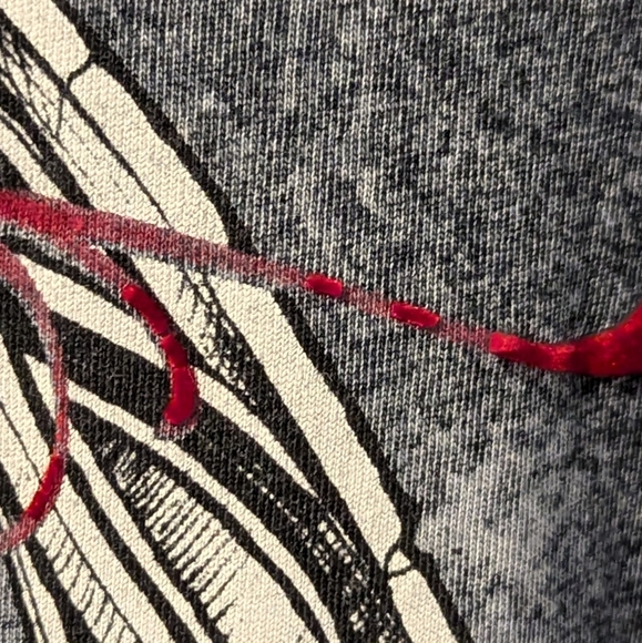 Affliction Live Fast Shirt Red Lettering Distressed Size 2XL - Picture 12 of 16